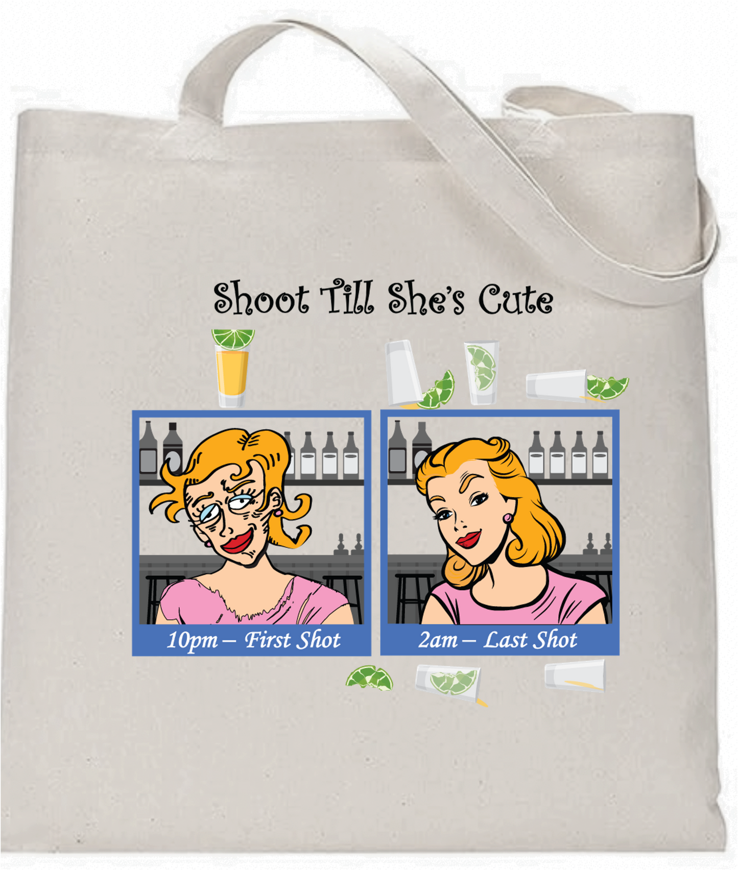 "Shoot Till She's Cute" Tote Bag